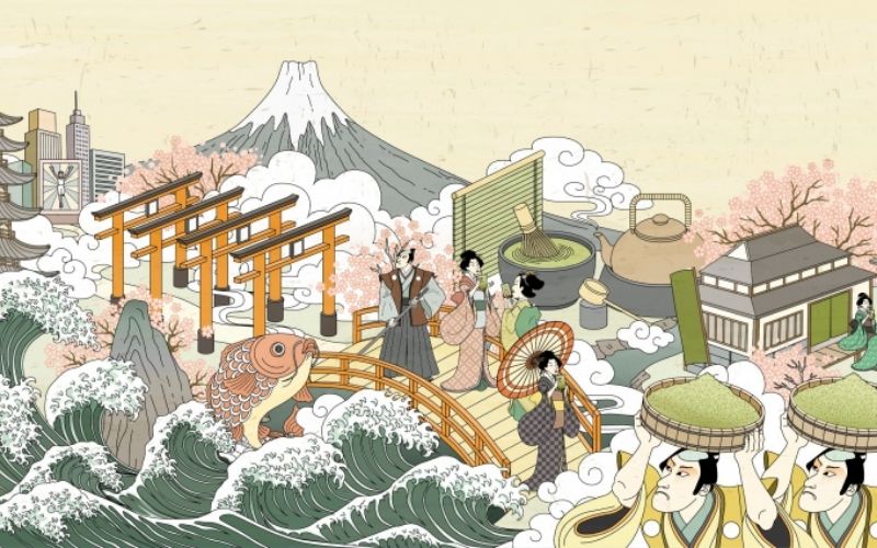 Nguồn gốc lịch sử của nghệ thuật trà đạo Nhật Bản