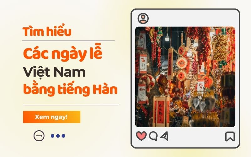 Các ngày lễ Việt Nam bằng tiếng Hàn