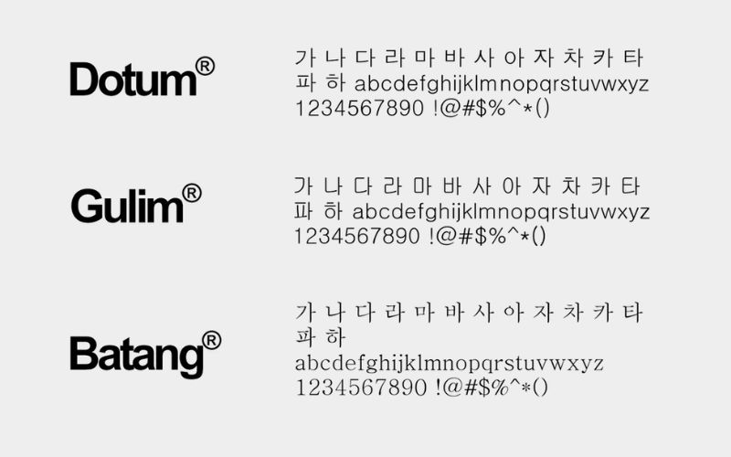 Lưu ý cài Font tiếng Hàn riêng khi không dùng Hancom