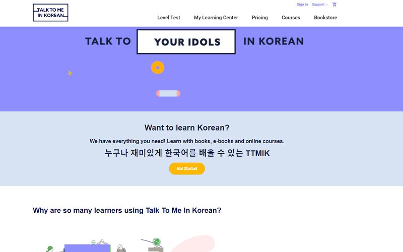 Phần mềm học tiếng Hàn online Talk To Me In Korean