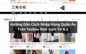 nhập hàng quần áo trên taobao