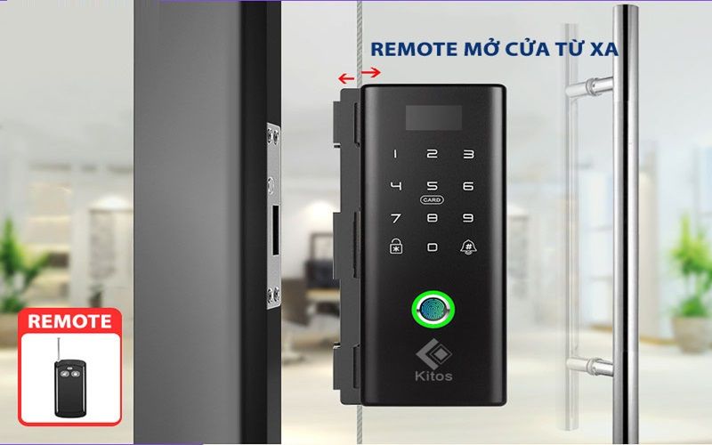 Khóa cửa kính vân tay Kitos KT-GL80