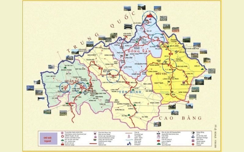 Bản đồ du lịch Hà Giang tổng