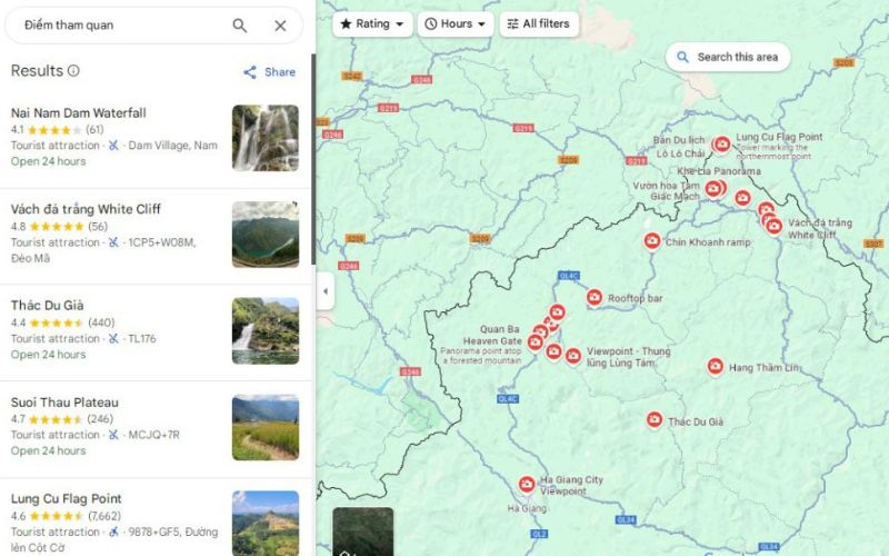 bản đồ du lịch huyện yên minh
