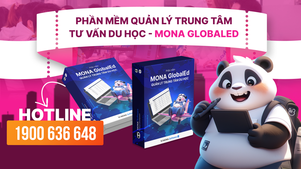 Phần mềm quản lý trung tâm du học MONA GlobalEd